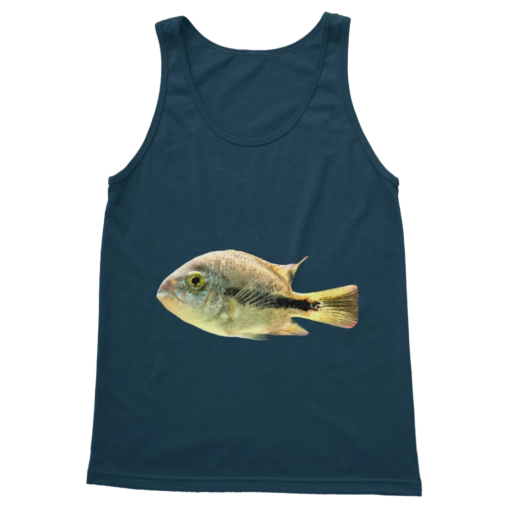 White and Black Fish Classic Adult Vest Top