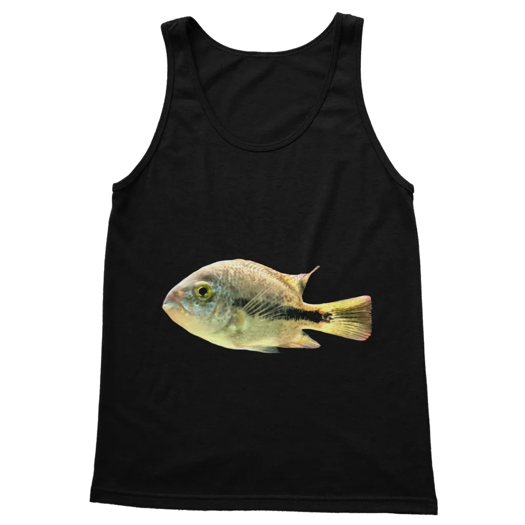 White and Black Fish Classic Adult Vest Top