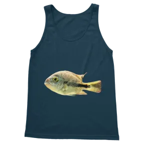 White and Black Fish Classic Adult Vest Top