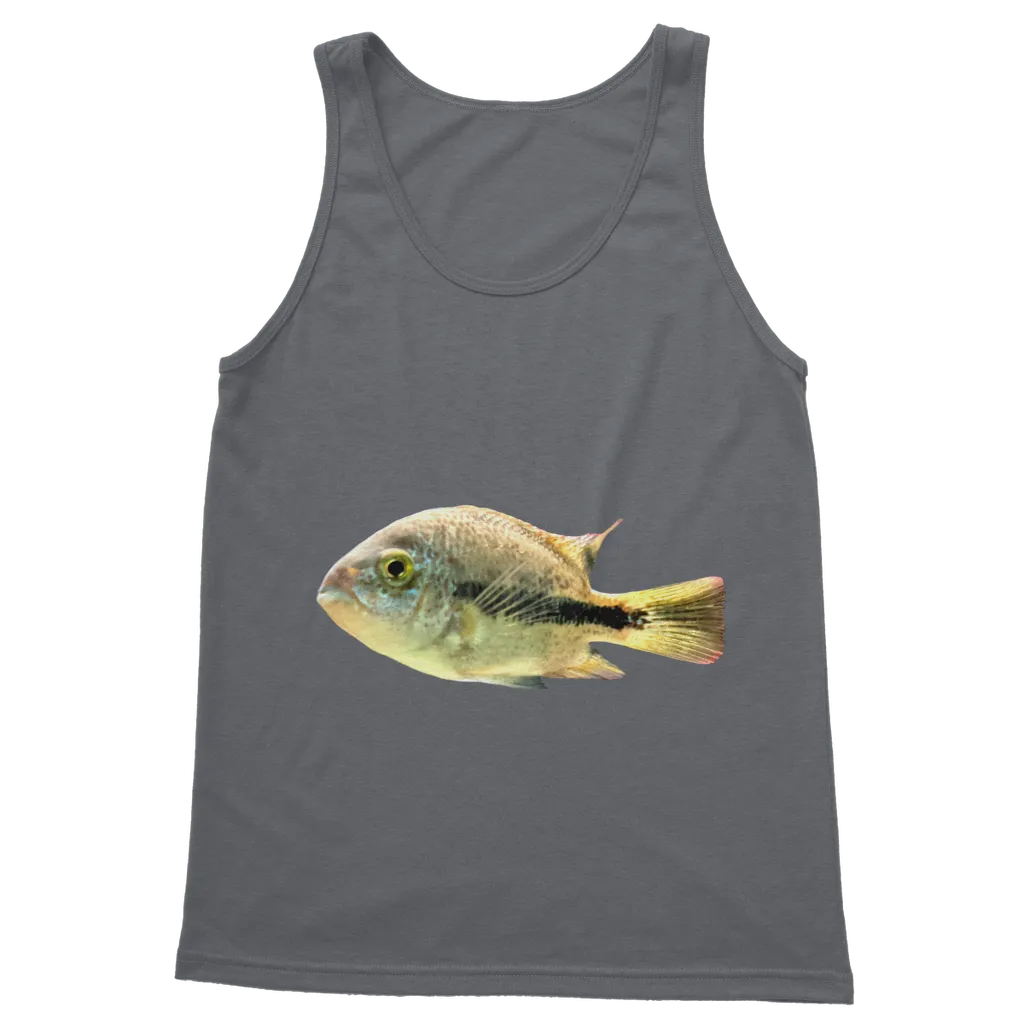 White and Black Fish Classic Adult Vest Top