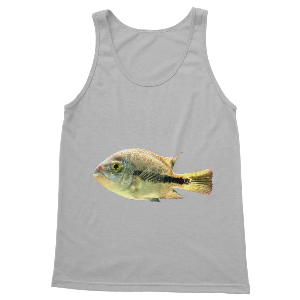 White and Black Fish Classic Adult Vest Top