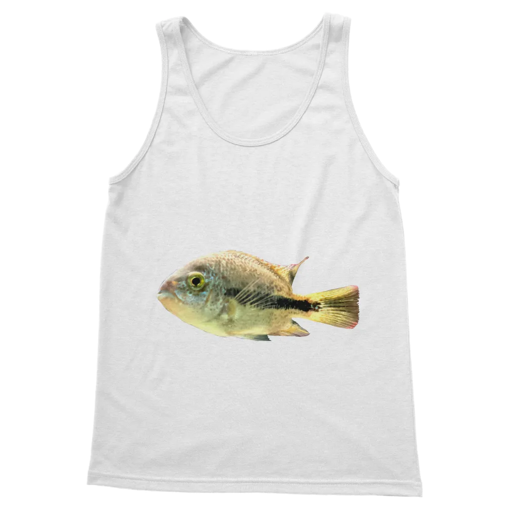 White and Black Fish Classic Adult Vest Top