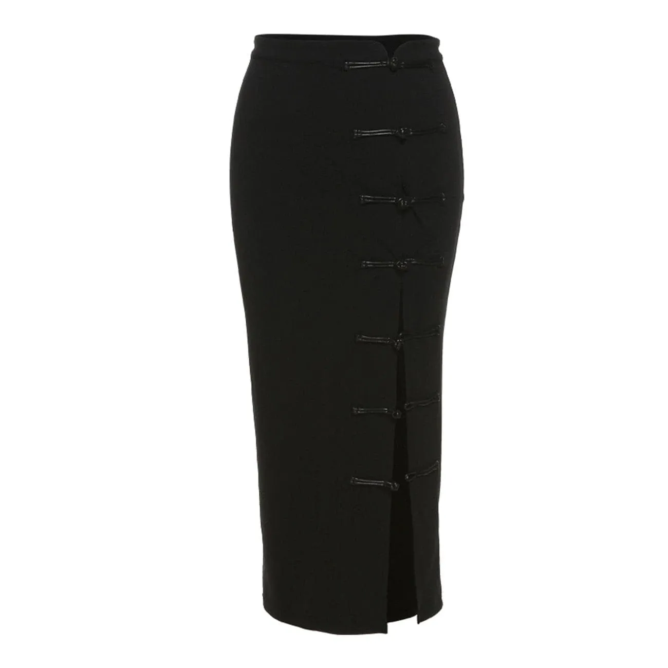 WLS Slim Fit Buckle Skirt