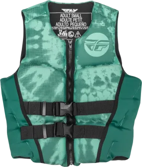 WMN'S NEOPRENE FLOTATION VEST DARK TEAL/LIGHT TEAL LG