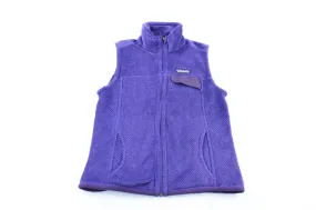 Women's Patagonia Logo Patch Purple Zip Up Vest