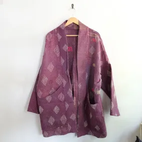 XL Purple with White Diamonds Anoushka Jacket LL077