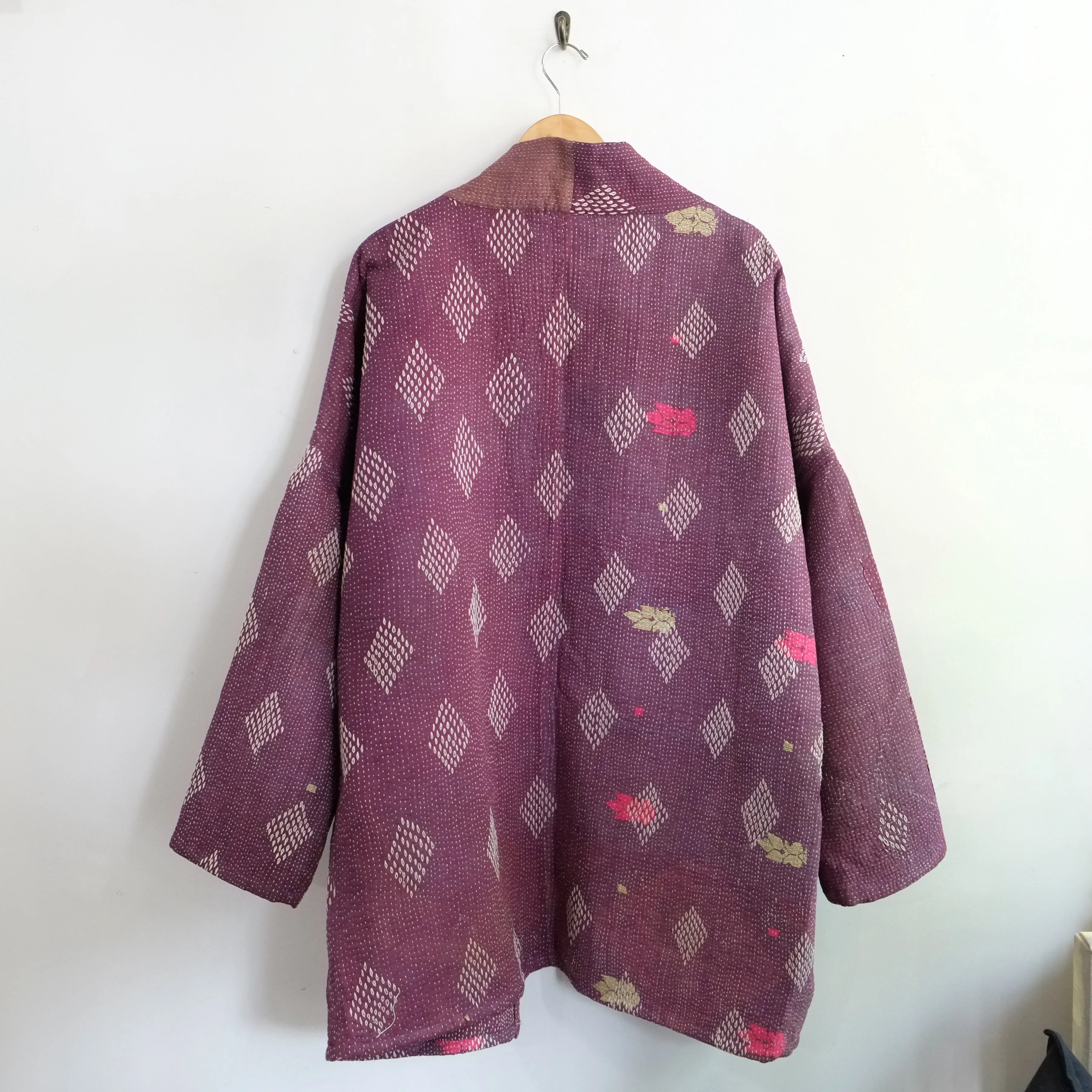 XL Purple with White Diamonds Anoushka Jacket LL077