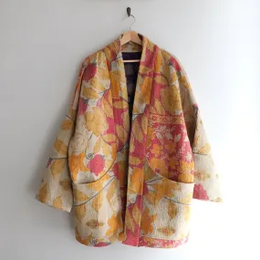 XL Red with Orange and Yellow Flowers Anoushka Jacket LL131