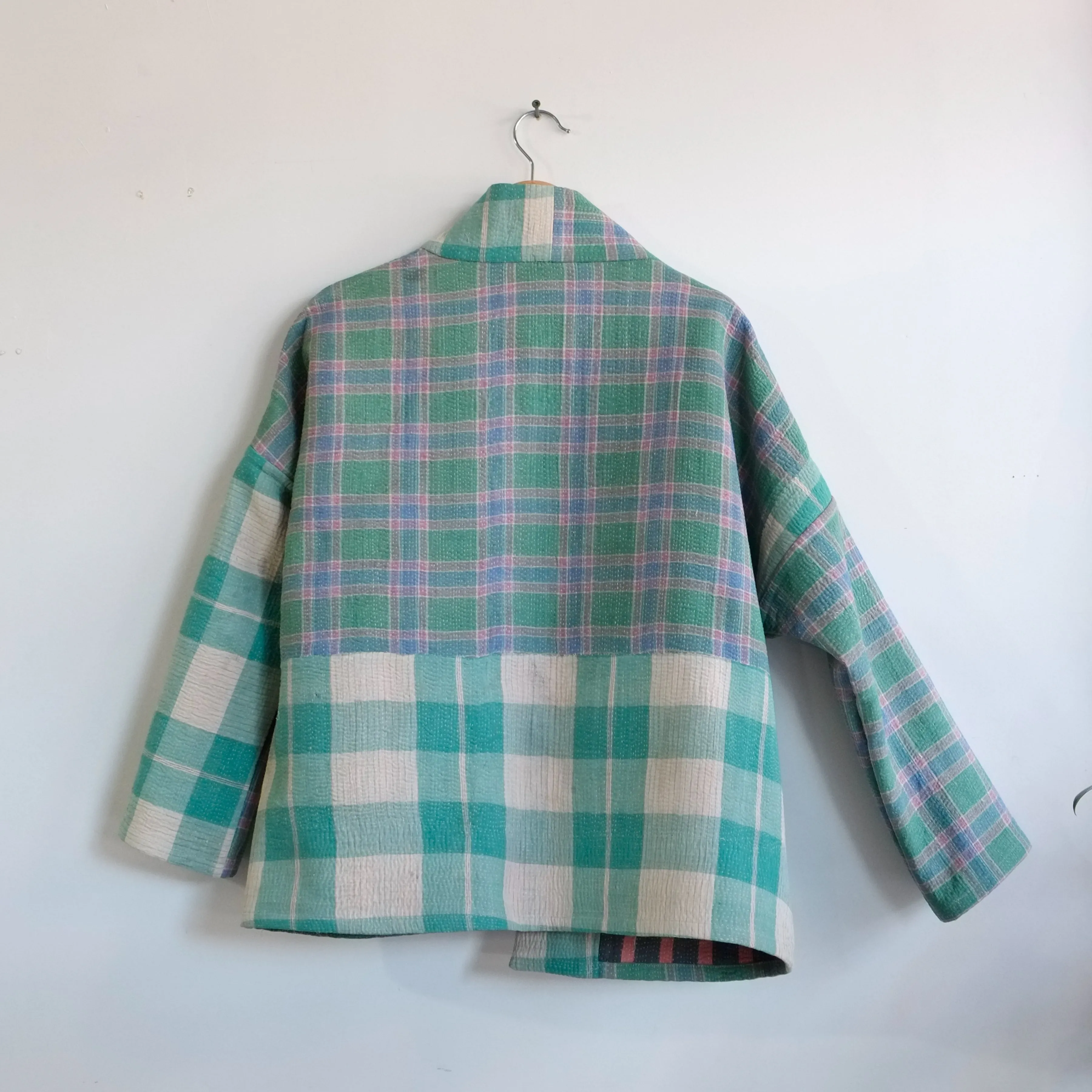 XS Green Check Anoushka Jacket LM114