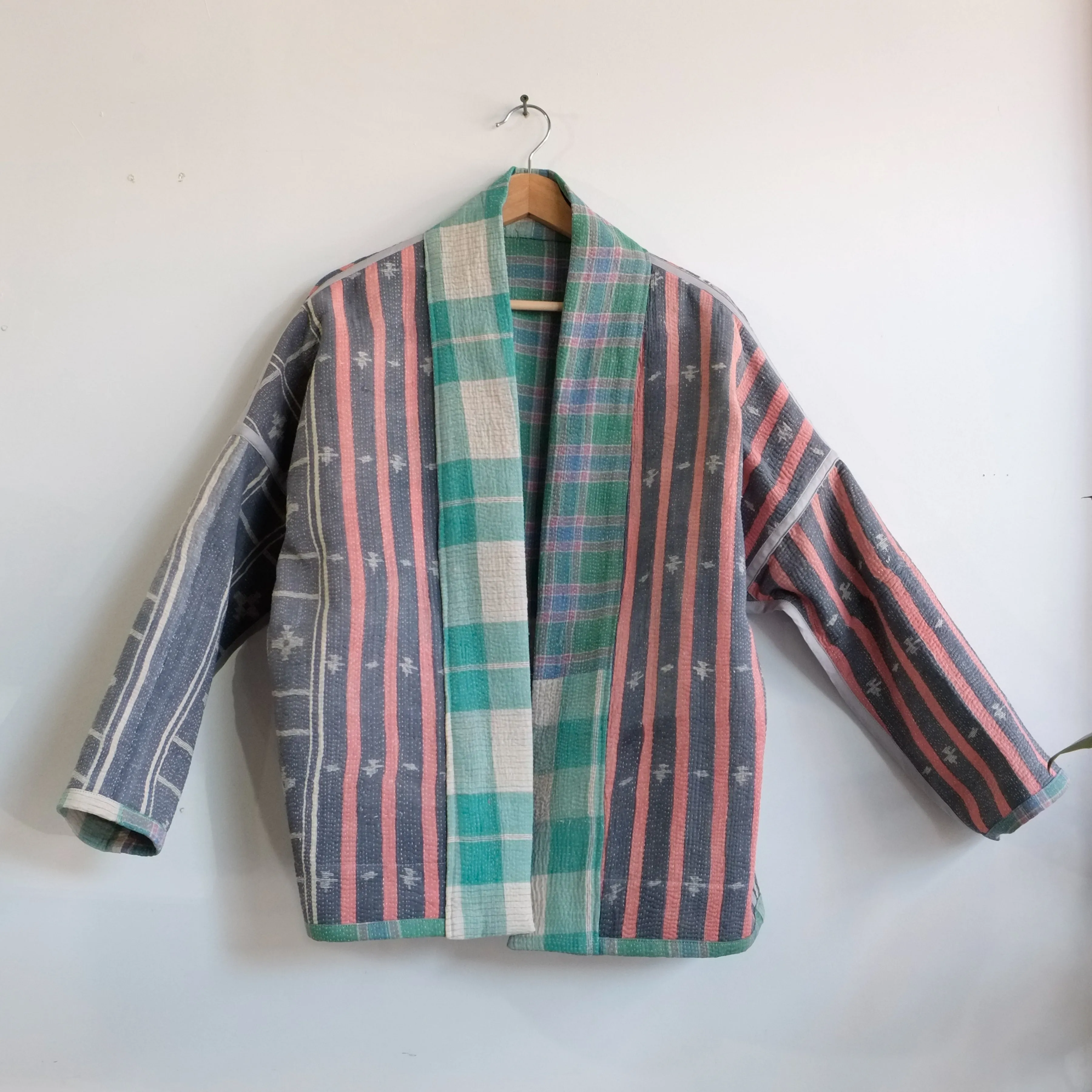 XS Green Check Anoushka Jacket LM114