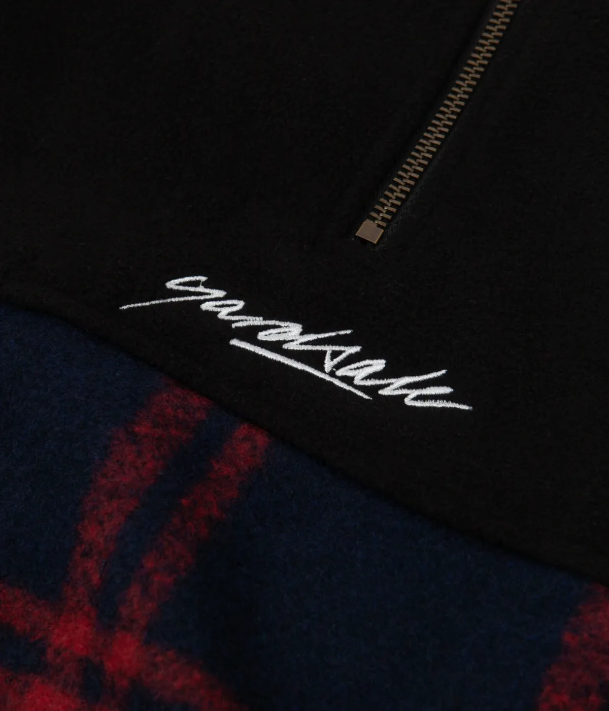 Yardsale Tartan Split Fleece  - Black