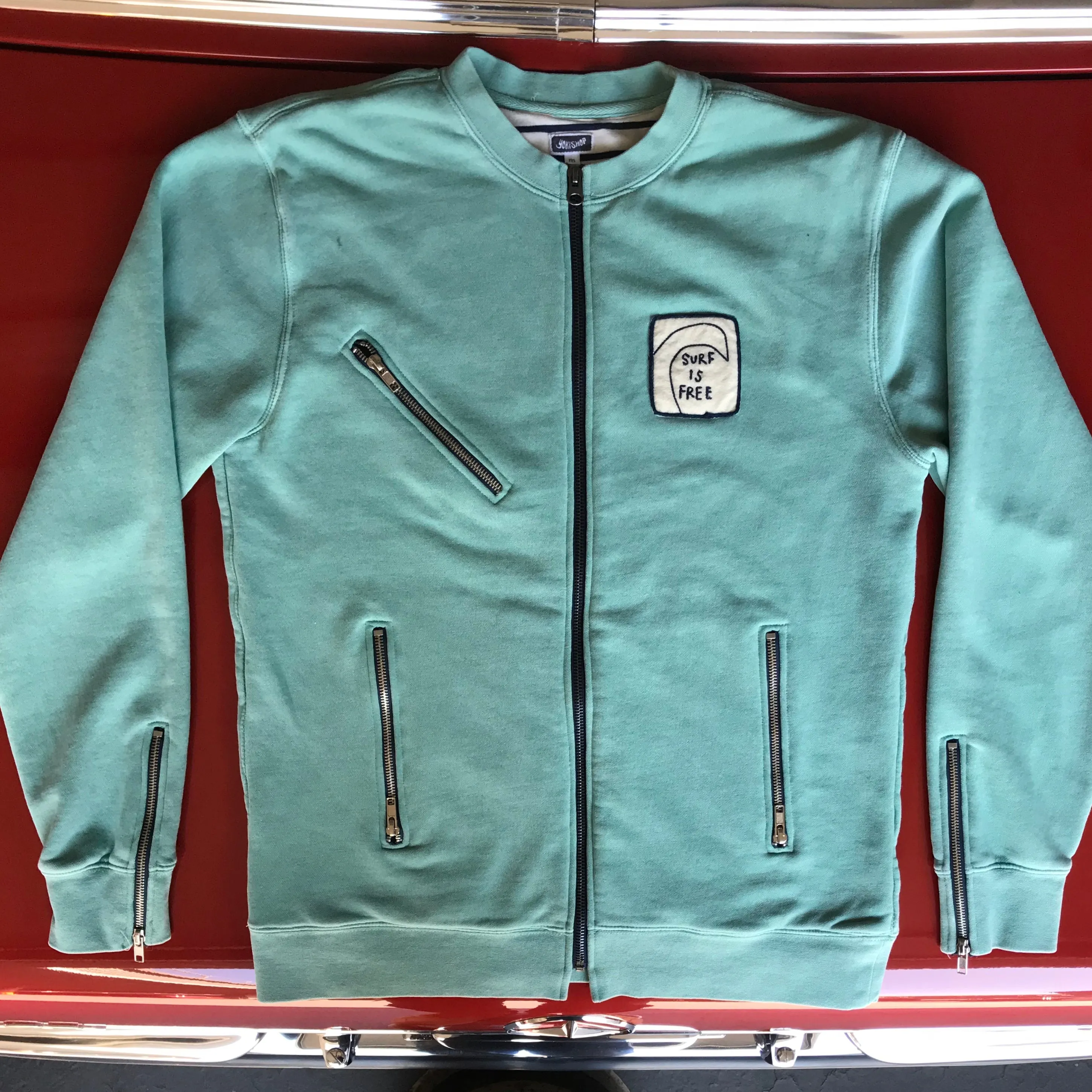 Yokishop - “SURF IS FREE” Fleece Motorcycle Jacket