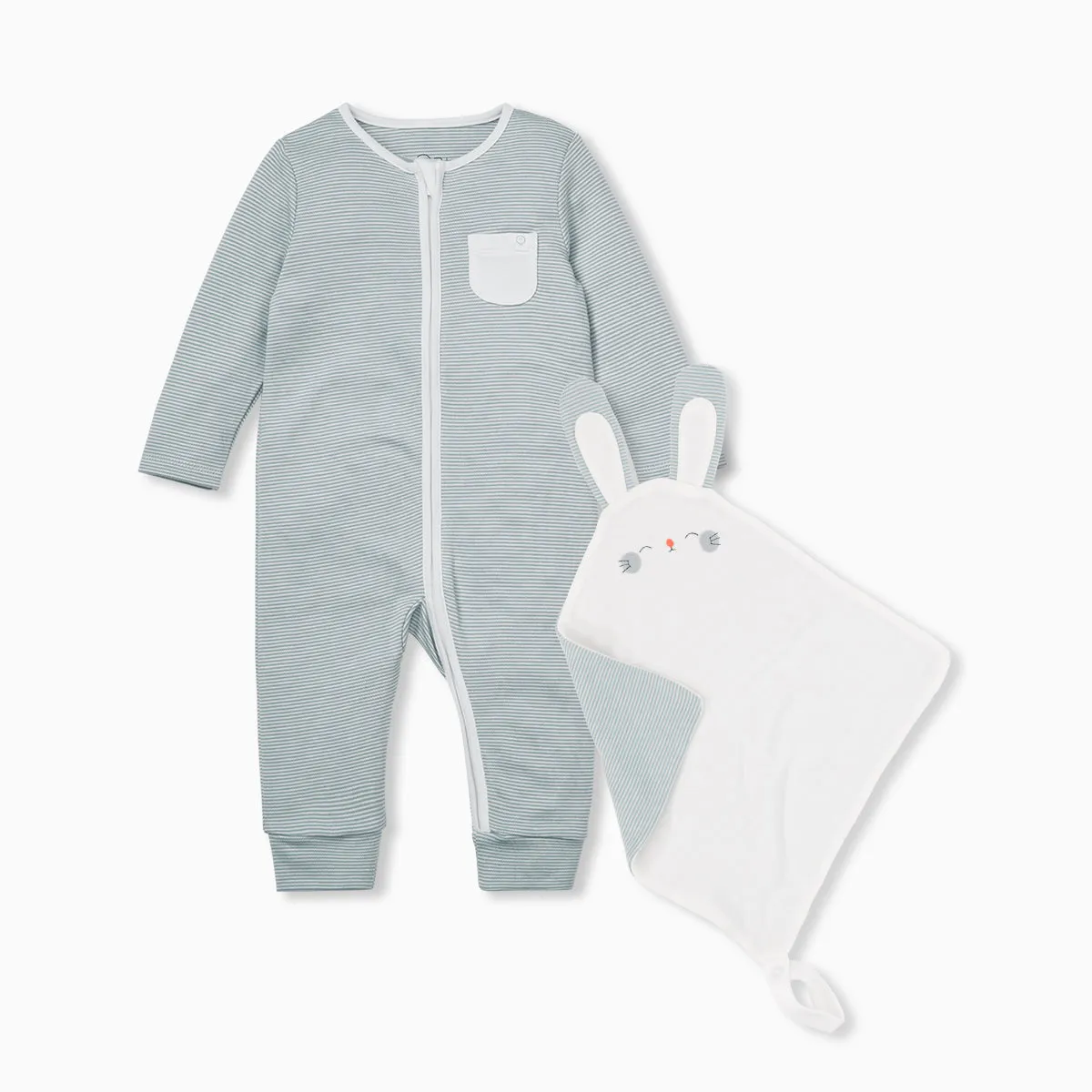 Zip Romper & Comforter Set