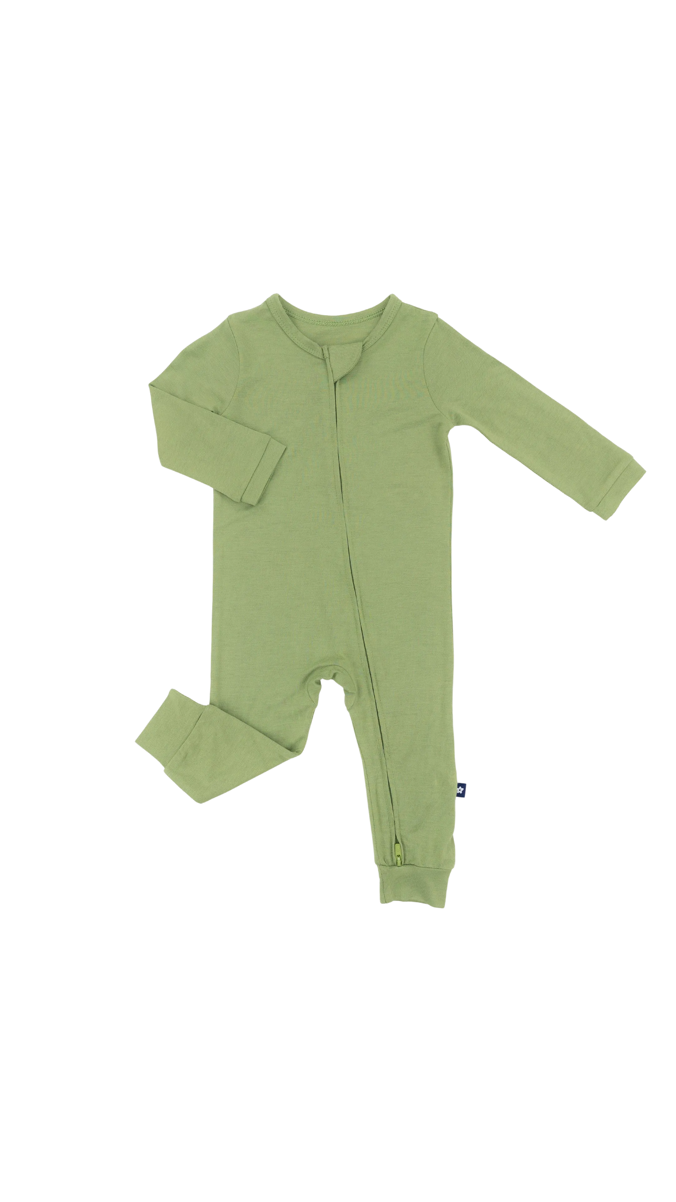 Zip Romper in Evergreen