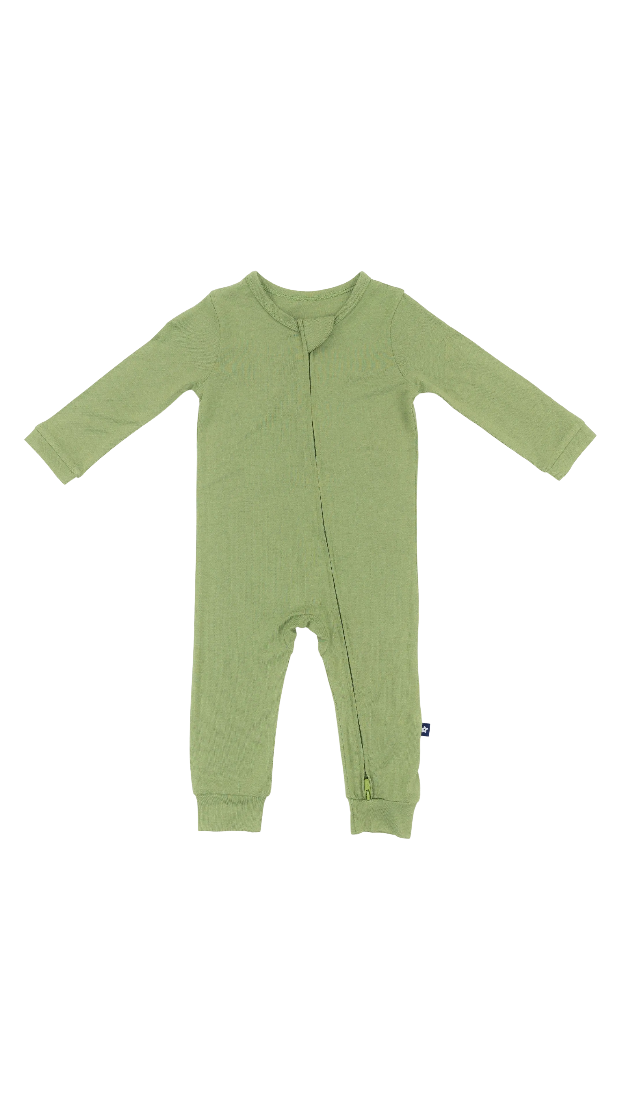 Zip Romper in Evergreen