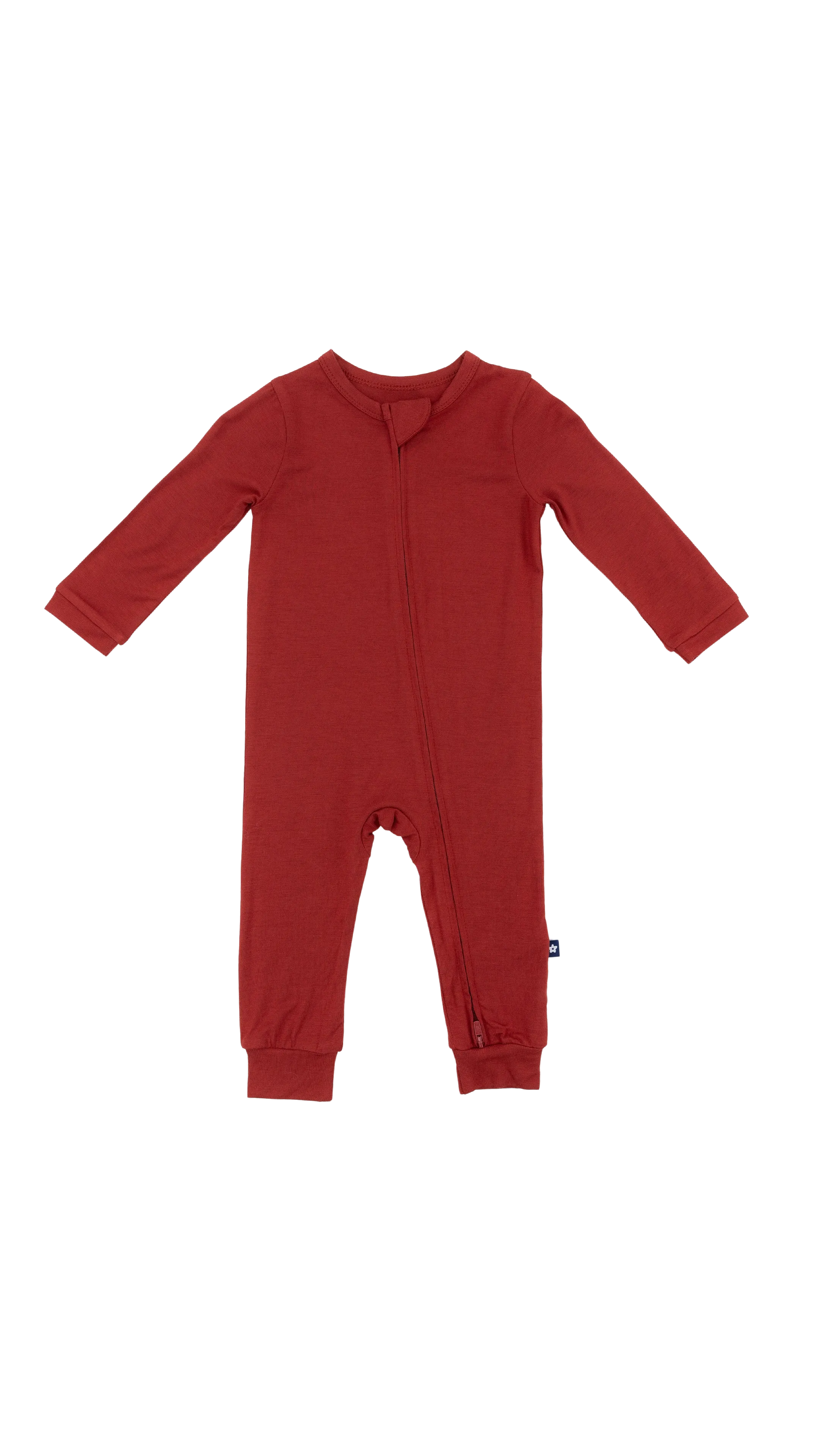 Zip Romper in Garnet