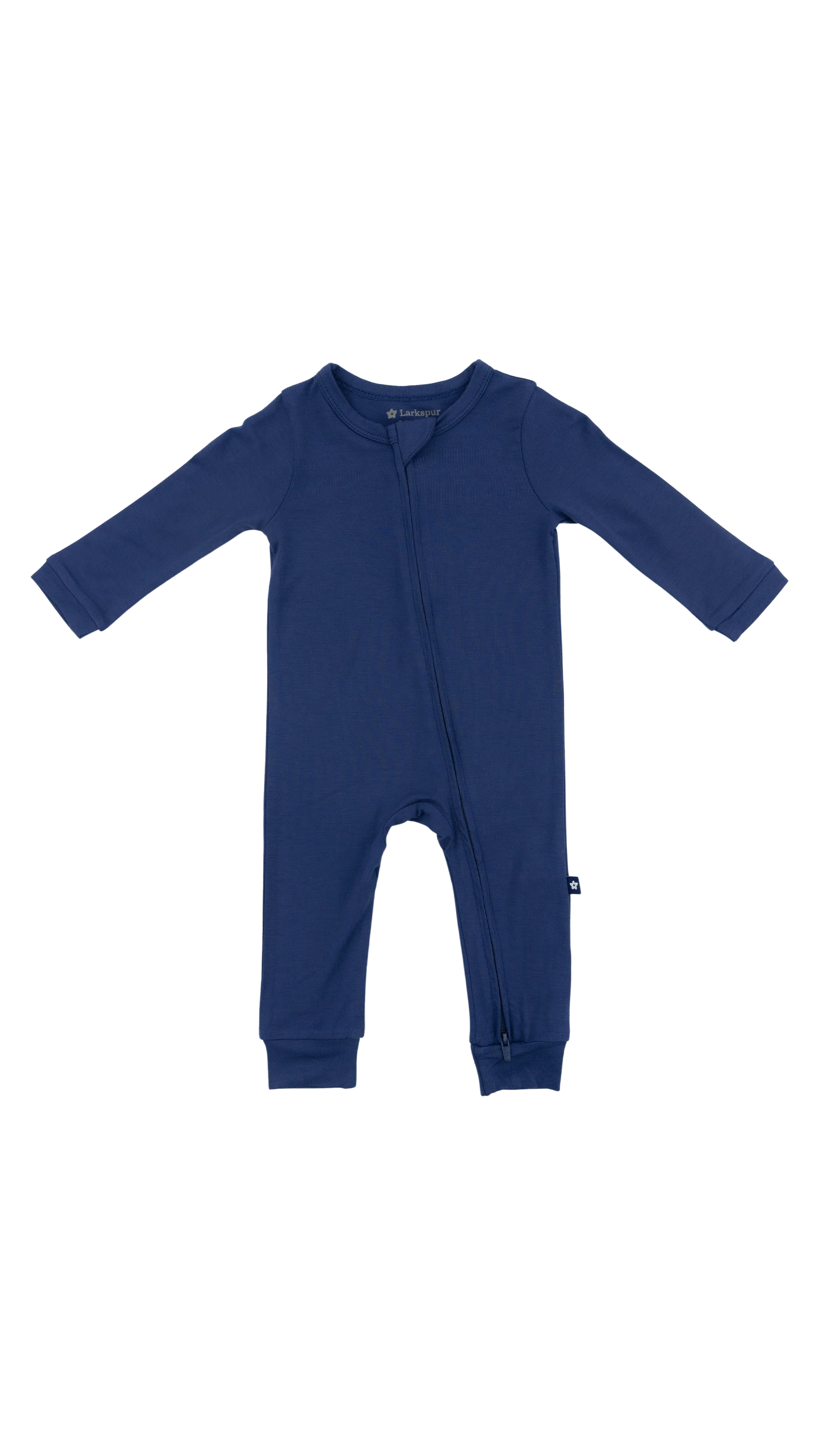 Zip Romper in Larkspur